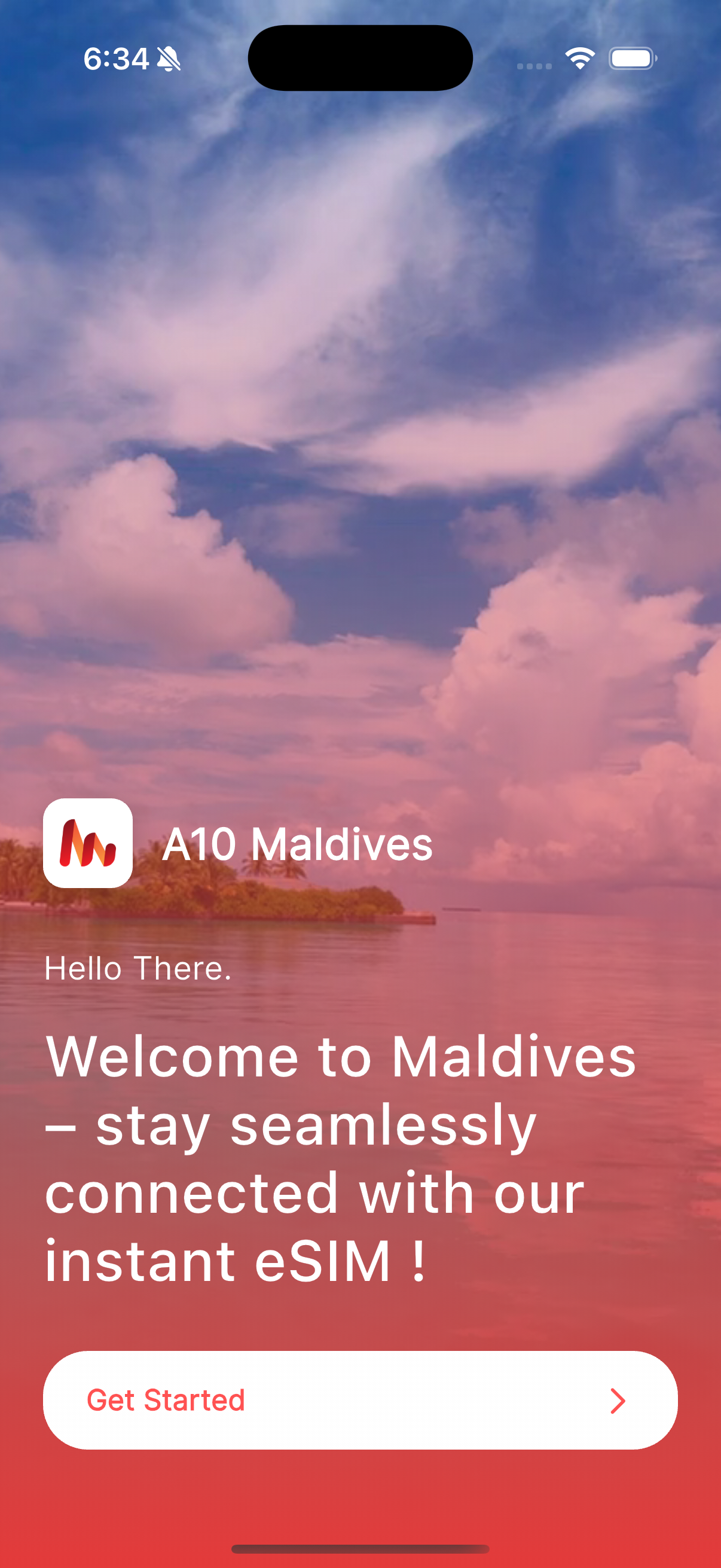 A10 Maldives - App - Screen 1