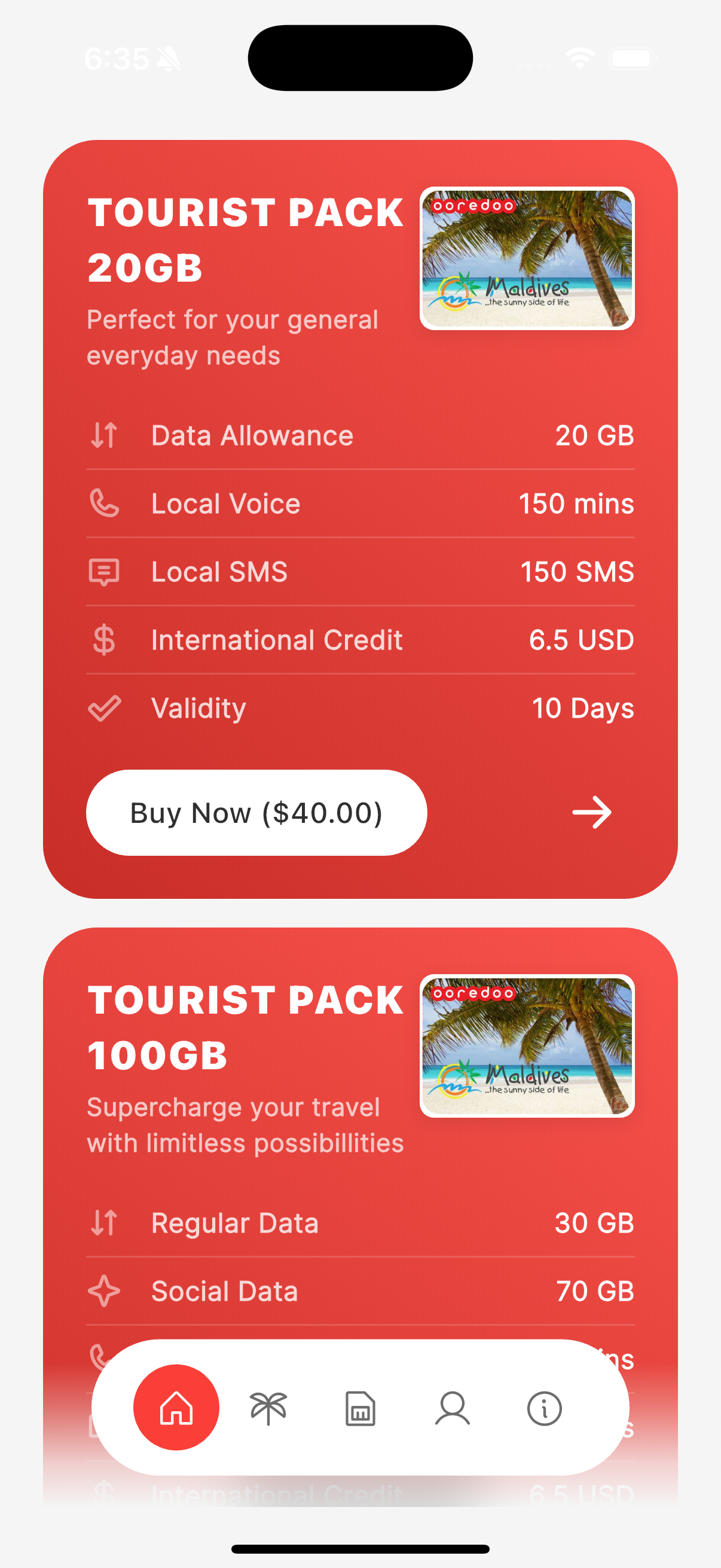 A10 Maldives - App - Screen 3